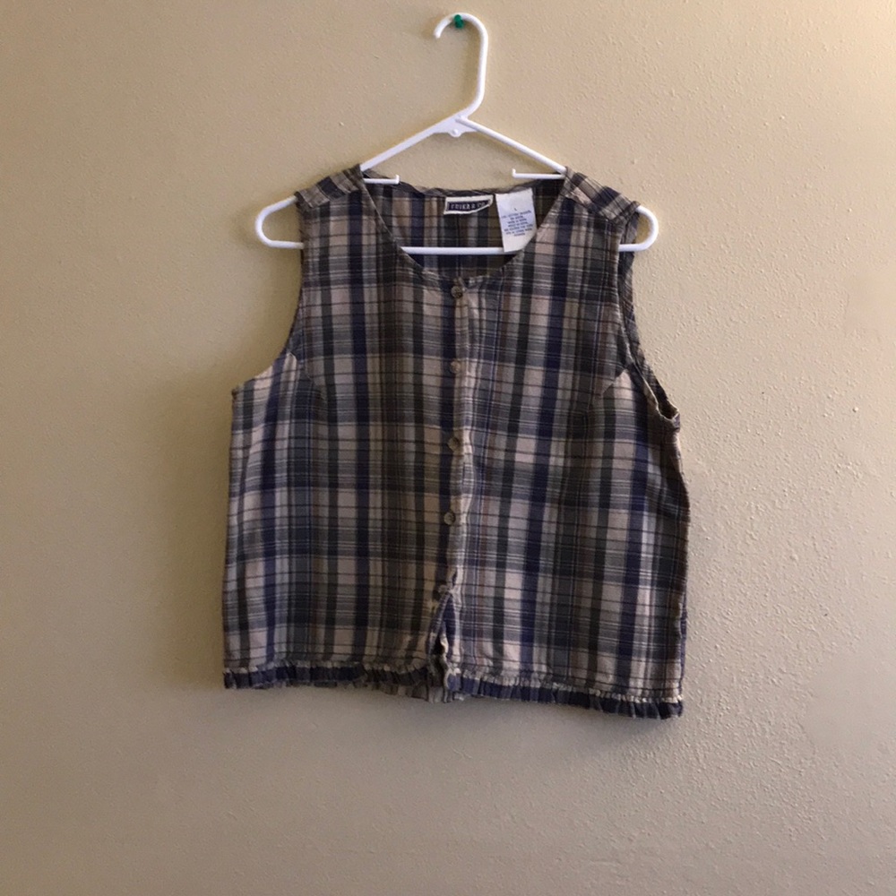 Plaid crop top